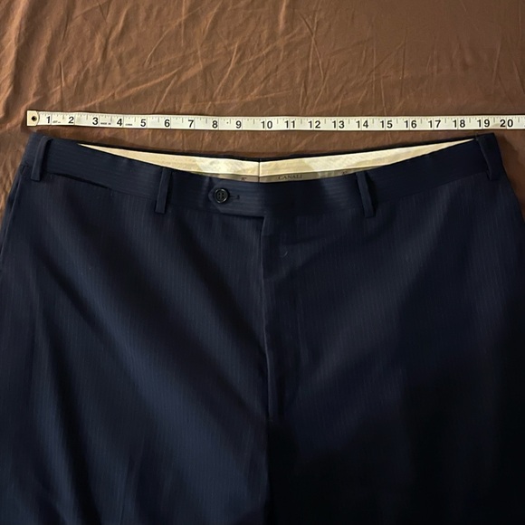 Canali Men’s Tailored Two Piece 100% Wool Suit Blue Made in Italy Size 40 / 58 - Picture 13 of 14